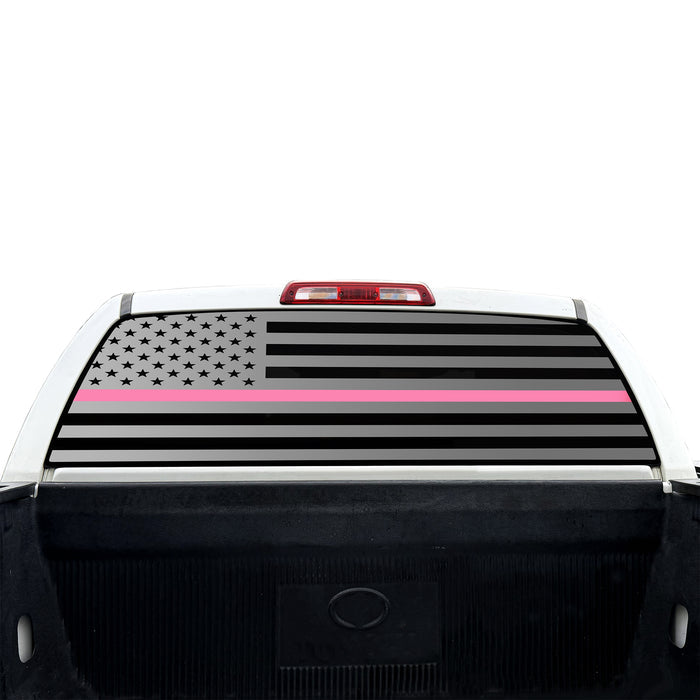 Rear Windshield / Thin Pink Line