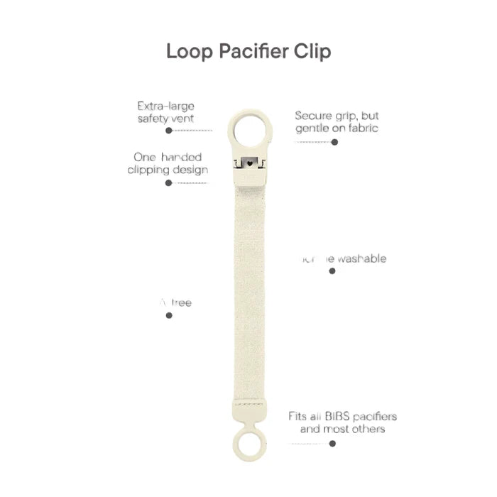 Pacifier Clip Loop - Blush