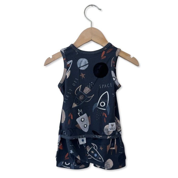 Blast Off Sleeveless Shorty Romper Luxe Edition | Cotton Bamboo Blend