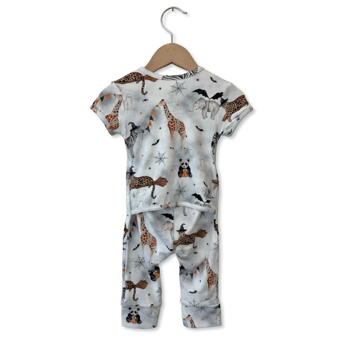 Boo At The Zoo Adaptive Tube Access Short Long Romper