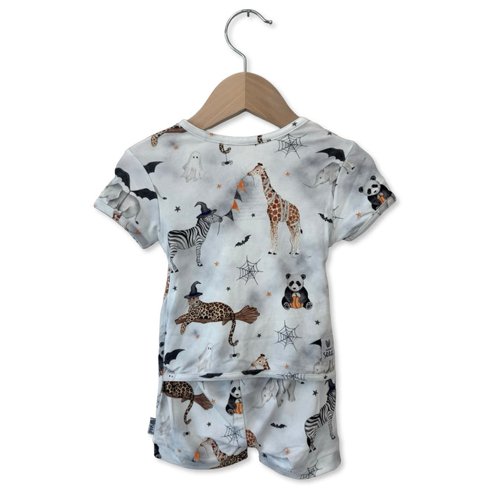 Boo At The Zoo Shorty Romper Luxe Edition | Cotton Bamboo Blend