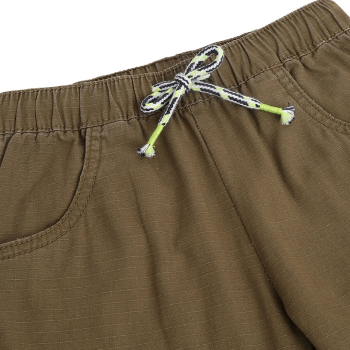 Boys Green Cotton Trousers