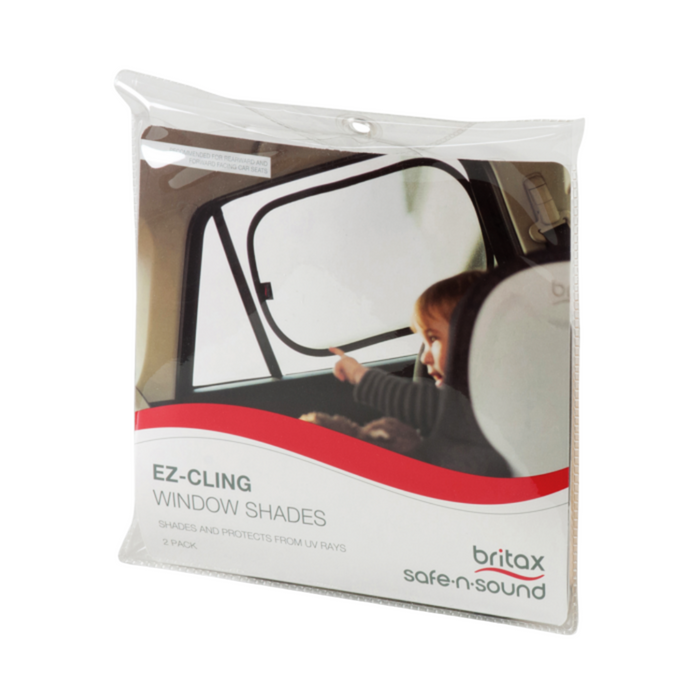 Britax EZ Cling Window Shades on toshi baby romper for block sun glare