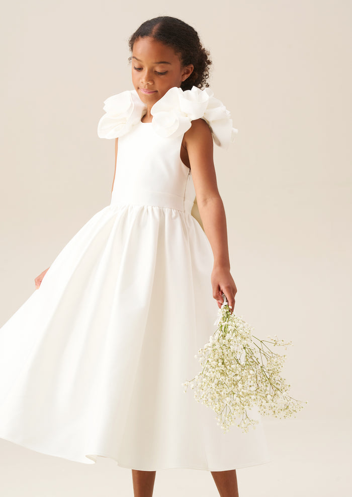 Coco Puff Sleeve Bow Back Dress