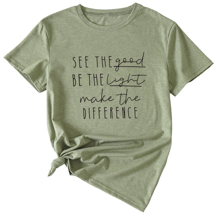 Olive green (black font) / S