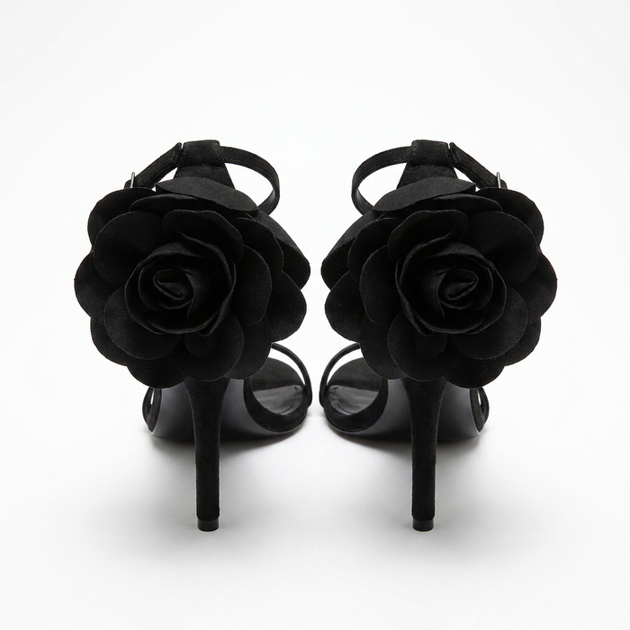 Floral Satin High Heel Sandals for Women Canada