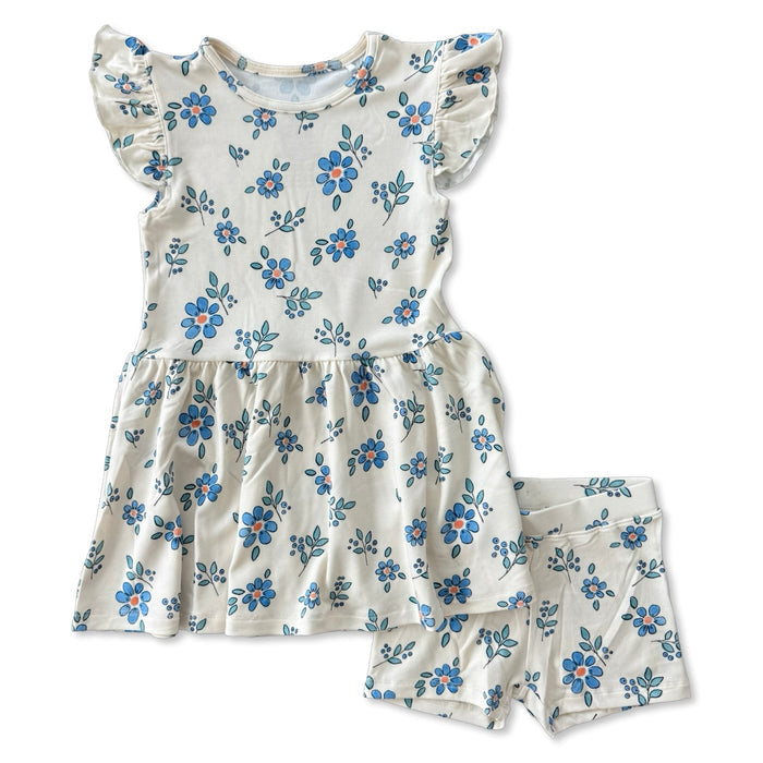 Forget Me Not Twirl Dress & Shorts Toddler