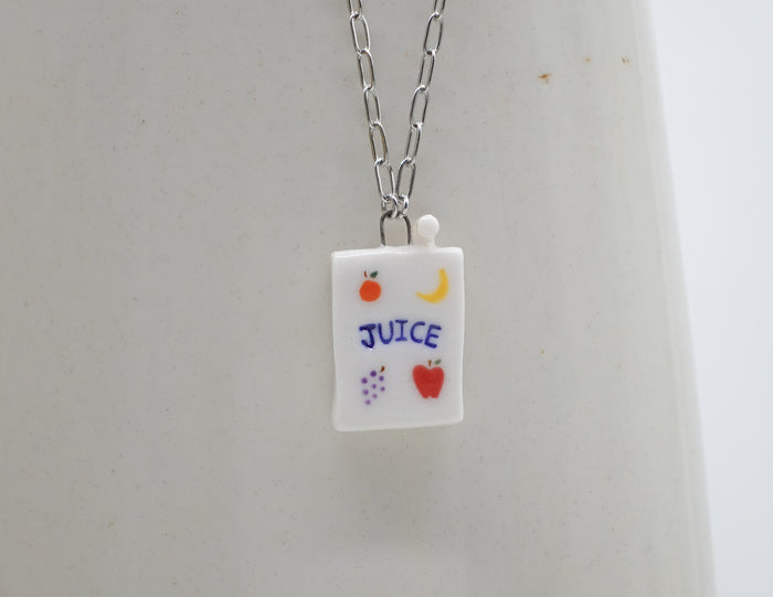 Fruit Medley Juice Box Necklace