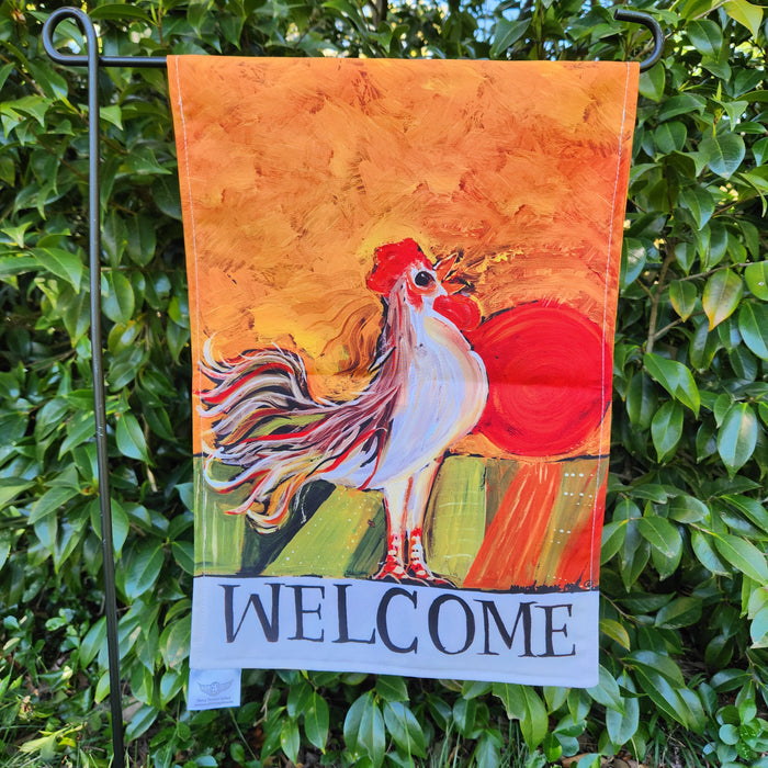 Garden Flags - Welcome Rooster