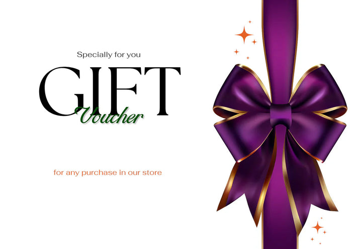 Gift Card with purple bow for Toshi Baby Romper or Bare Mum Postpartum gift ideas