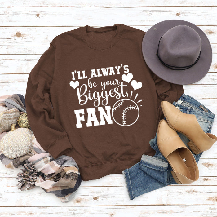Brown sweater (white font) / S