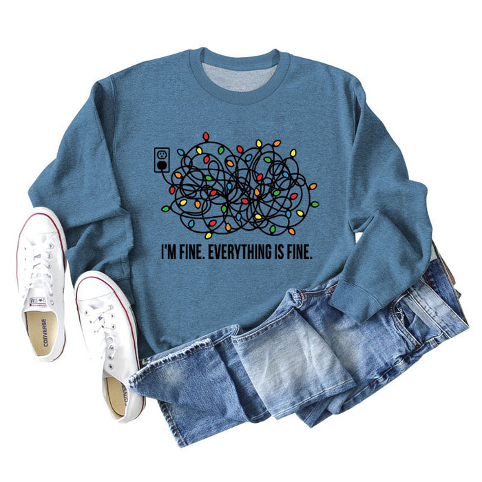 Blue sweater (black color picture) / S