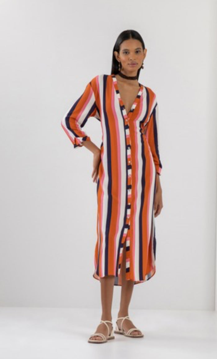 Lez a lez strip dress kimono