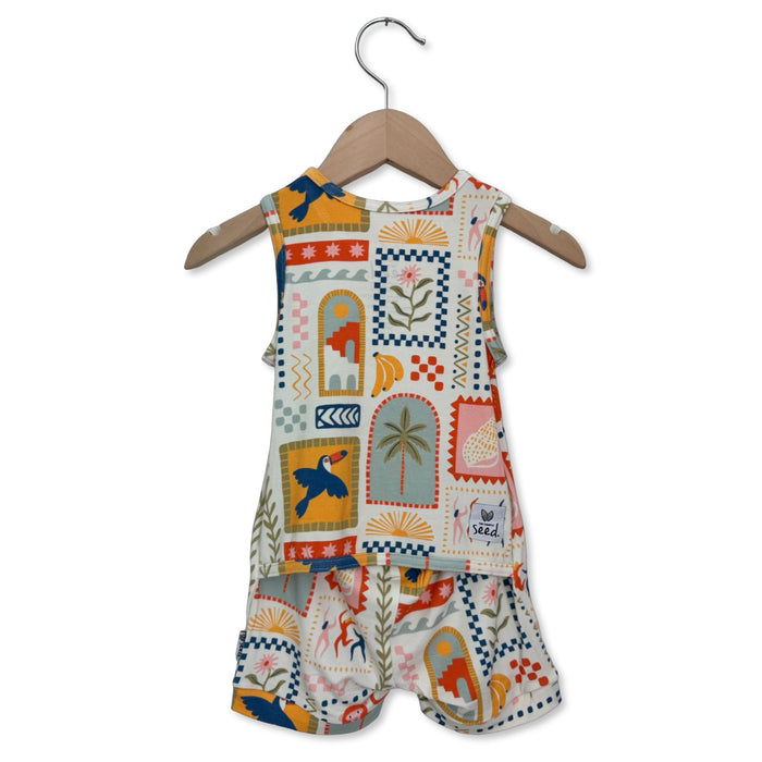 Little Rio Kid's Sleeveless Shorty Romper Luxe Edition | Cotton Bamboo Blend
