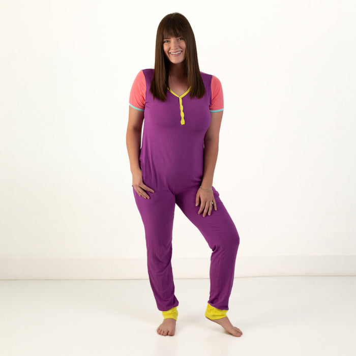 Live It Up At Your Leisure Adult Short Long Romper Luxe Edition | Cotton Bamboo Blend