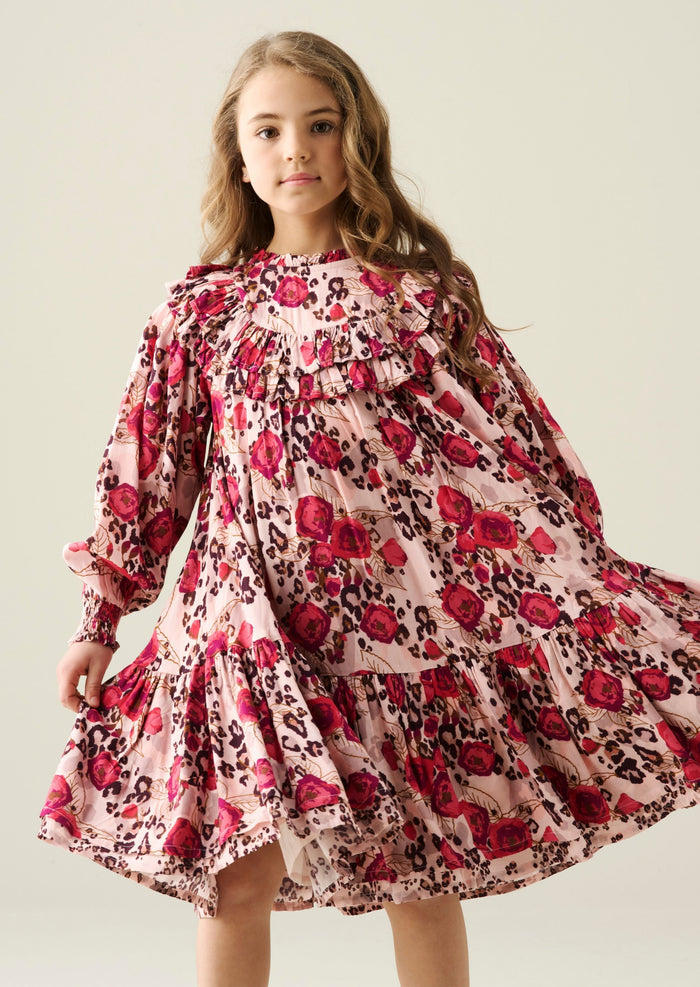 Lyra Animal Rose Print Dress