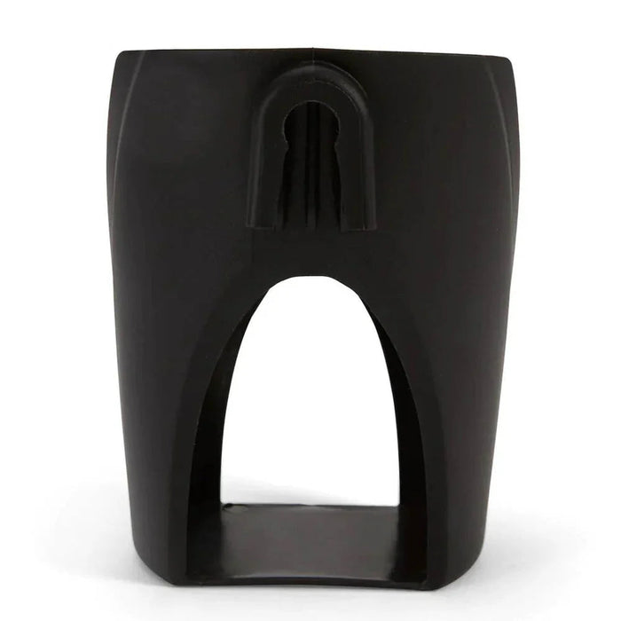 Black plastic bracket with keyhole hanger for Mamas & Papas Universal Cup Holder, easy clean design