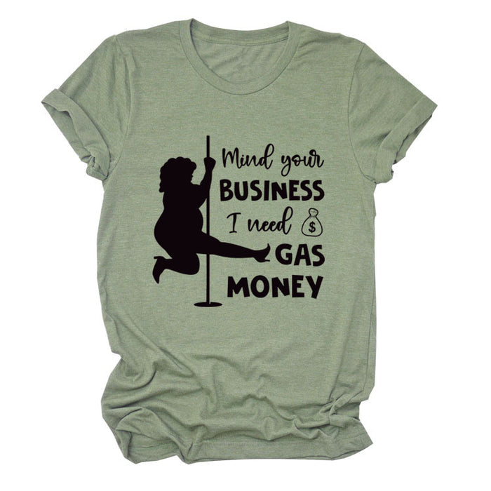 Olive green (black font) / S