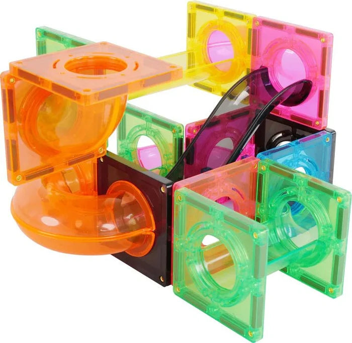 MNTL Fluorescent Magnetic Marble Run Set 101 Pcs