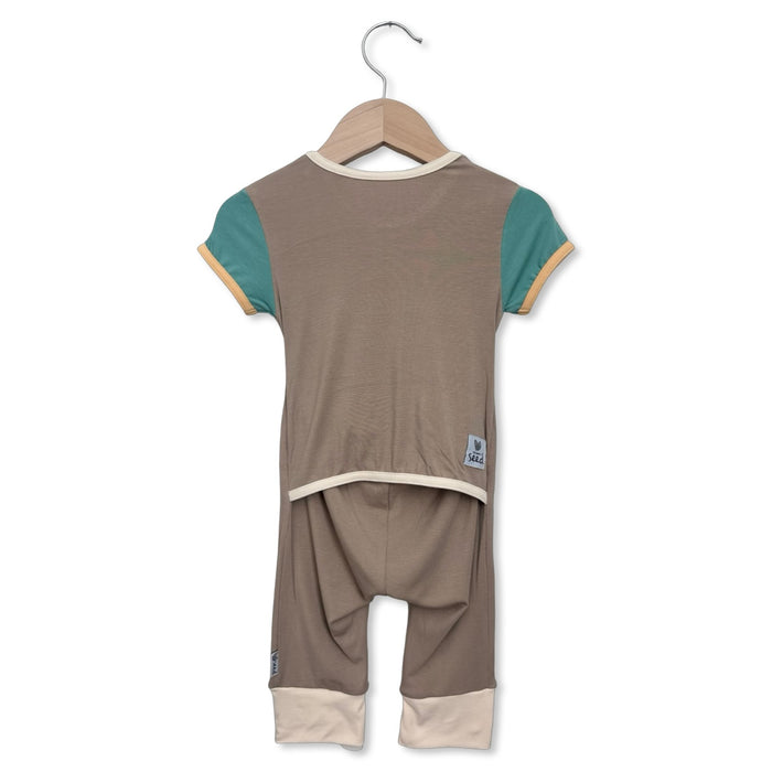 Moss and Mellow Short Long Romper Luxe Edition | Cotton Bamboo Blend