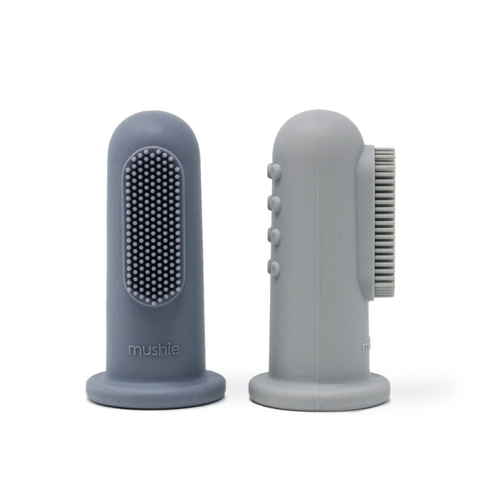 Mushie Finger Toothbrush 2pc - Tiny Tots Baby Store