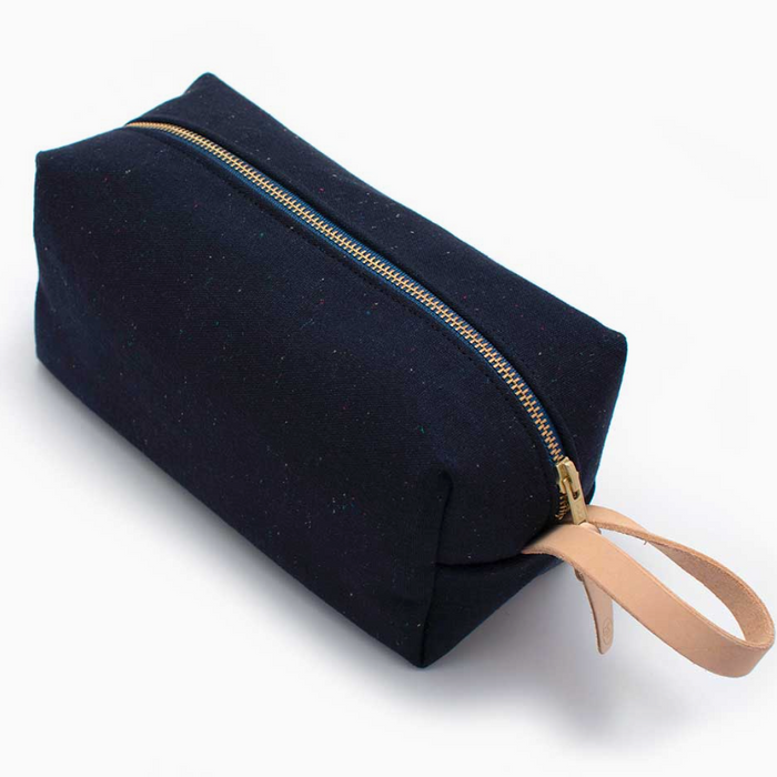 Navy Fleck Travel Kit