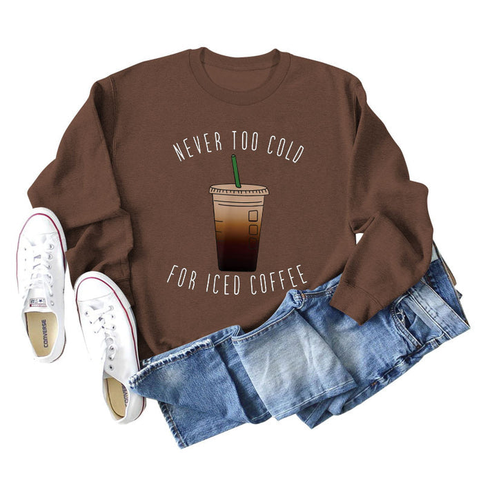 Coffee color sweater (white color picture) / S