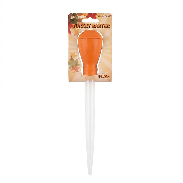 PartyRite 11.2" Thanksgiving Turkey Baster with Rubber Bulb, Wholesale