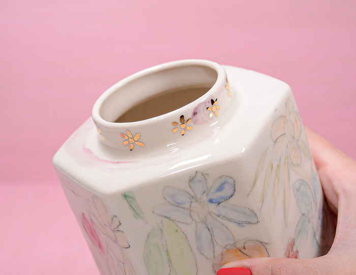 Pollinators Hexagon Vase