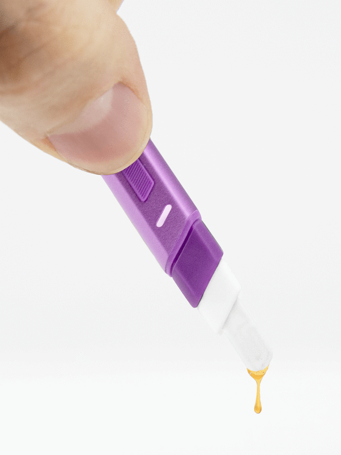 puffco hot knife indiglow purple edition dab tool