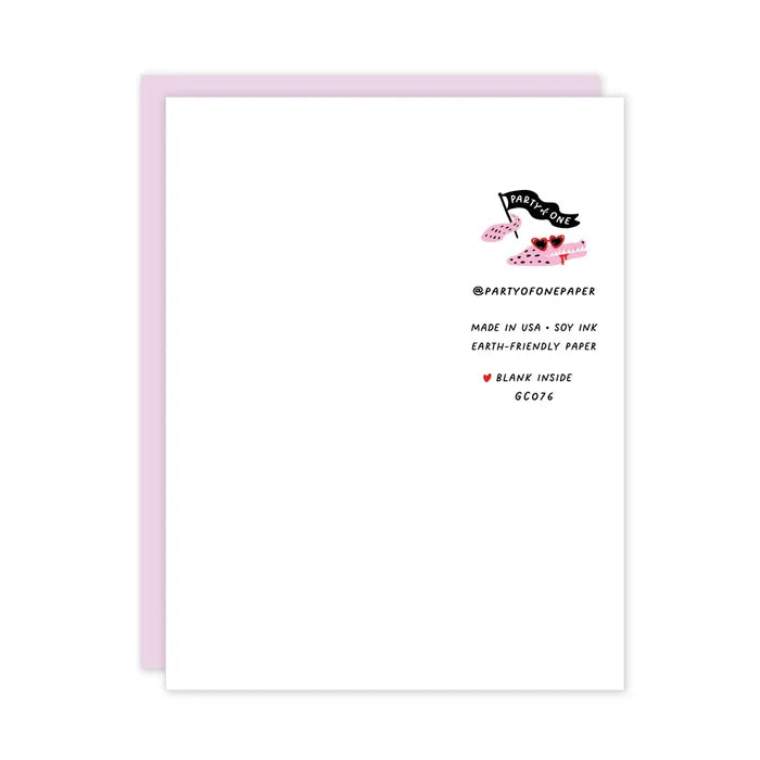 Roses Are Red Skunk Love Friendship Card