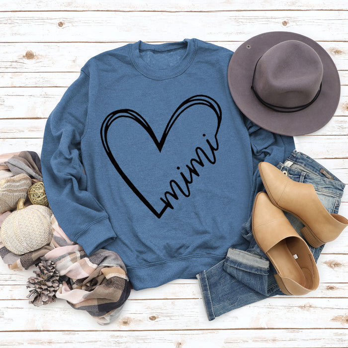 Blue sweater (black font) / S