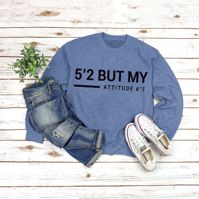 Blue sweater (black font) / S