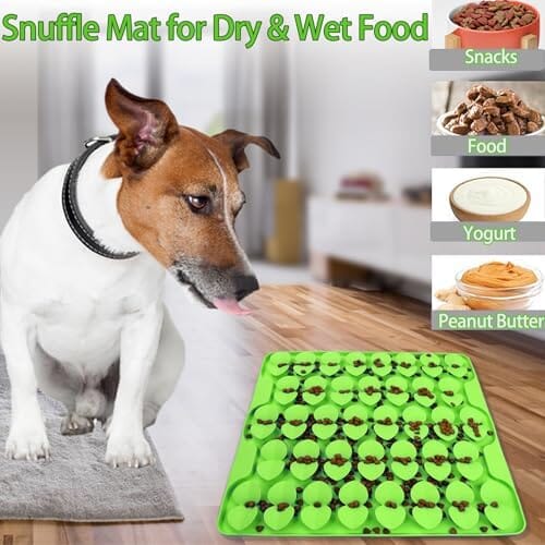 Slow Feeder Lick Mat for Dry Wet Food for Pet Encourages Natural Foraging Skill Dog Pet Clever