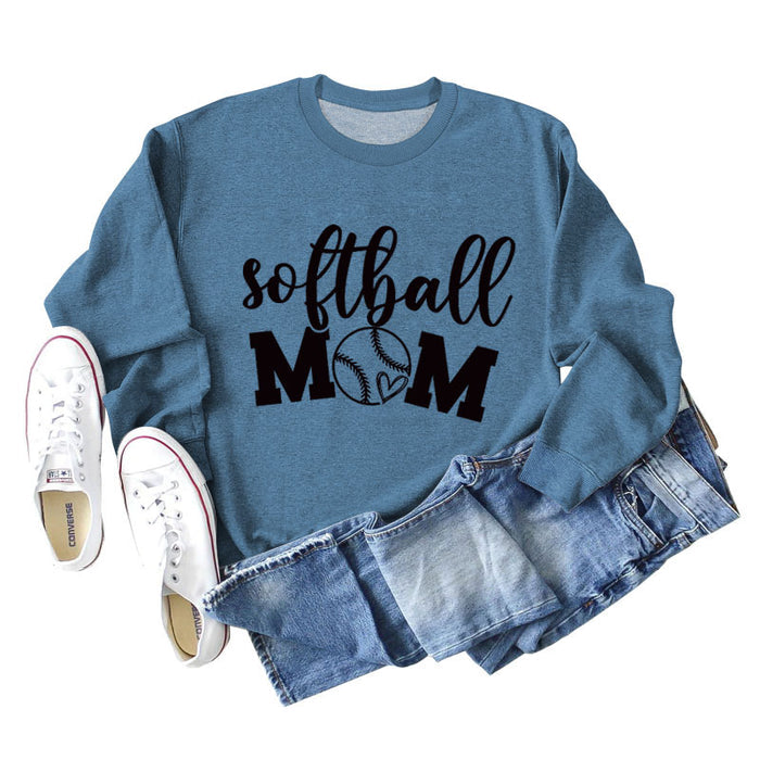 Blue sweater (black font) / S
