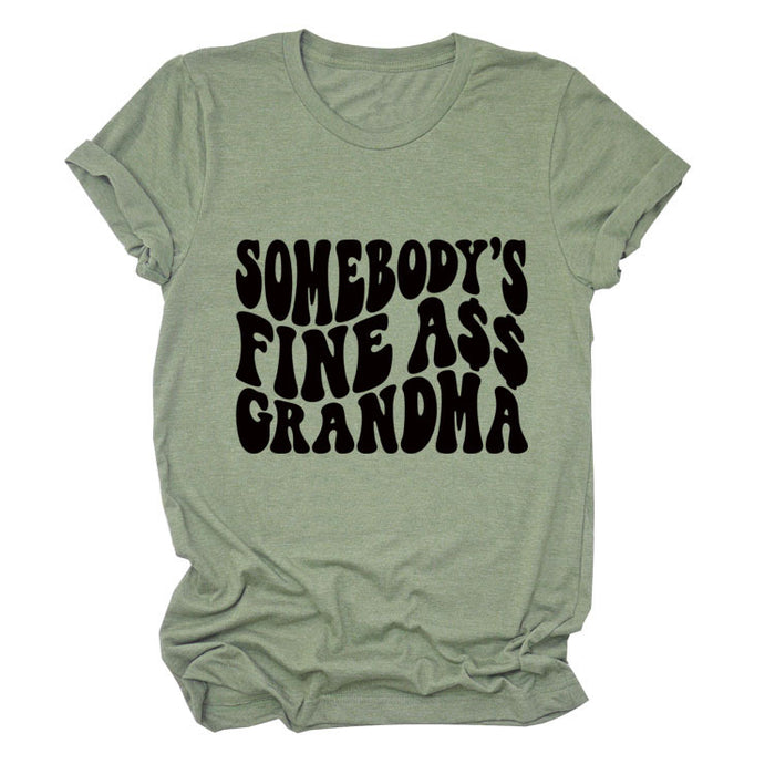 Olive green (black font) / S