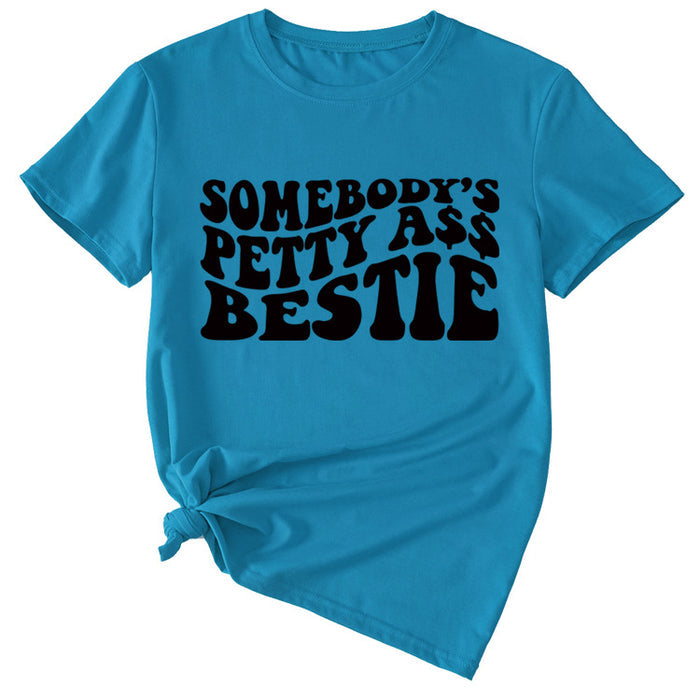 Lake blue (black font) / S