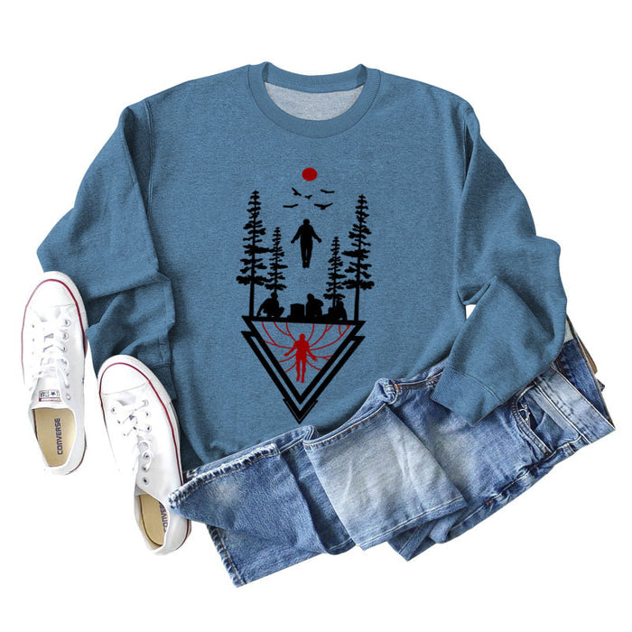 Blue sweater (color picture in black) / S