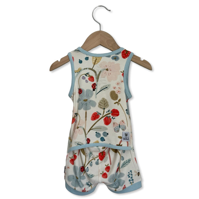 Sweet Meadow Sleeveless Shorty Romper