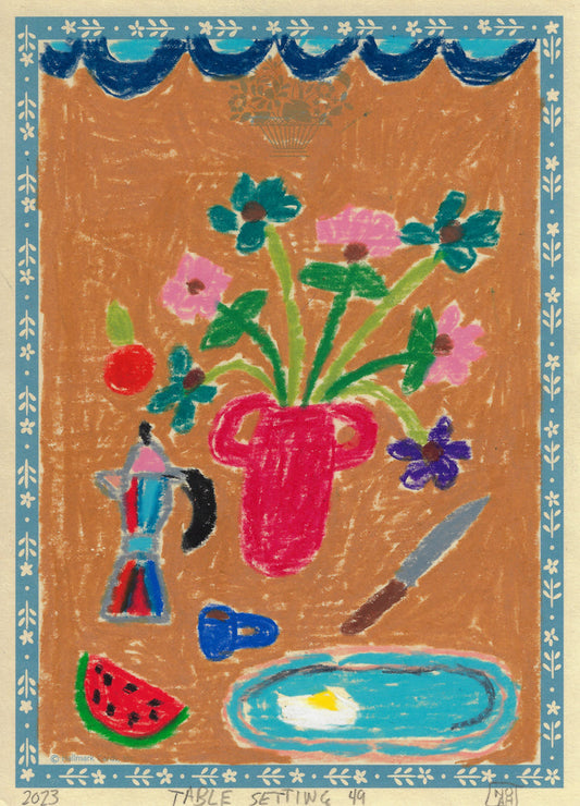 "Table Setting 49" - Noah Mackenzie Original Drawing 2024