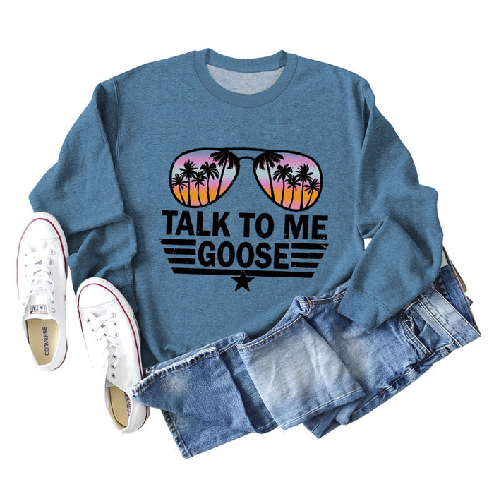 Blue sweater (black color picture) / S