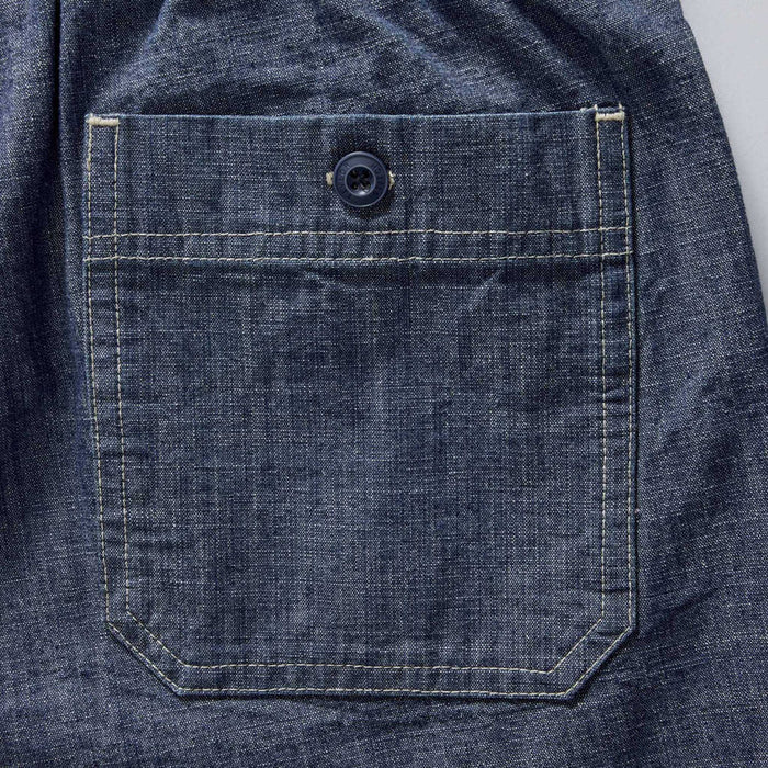 The Breakwater Short in Washed Indigo Chambray