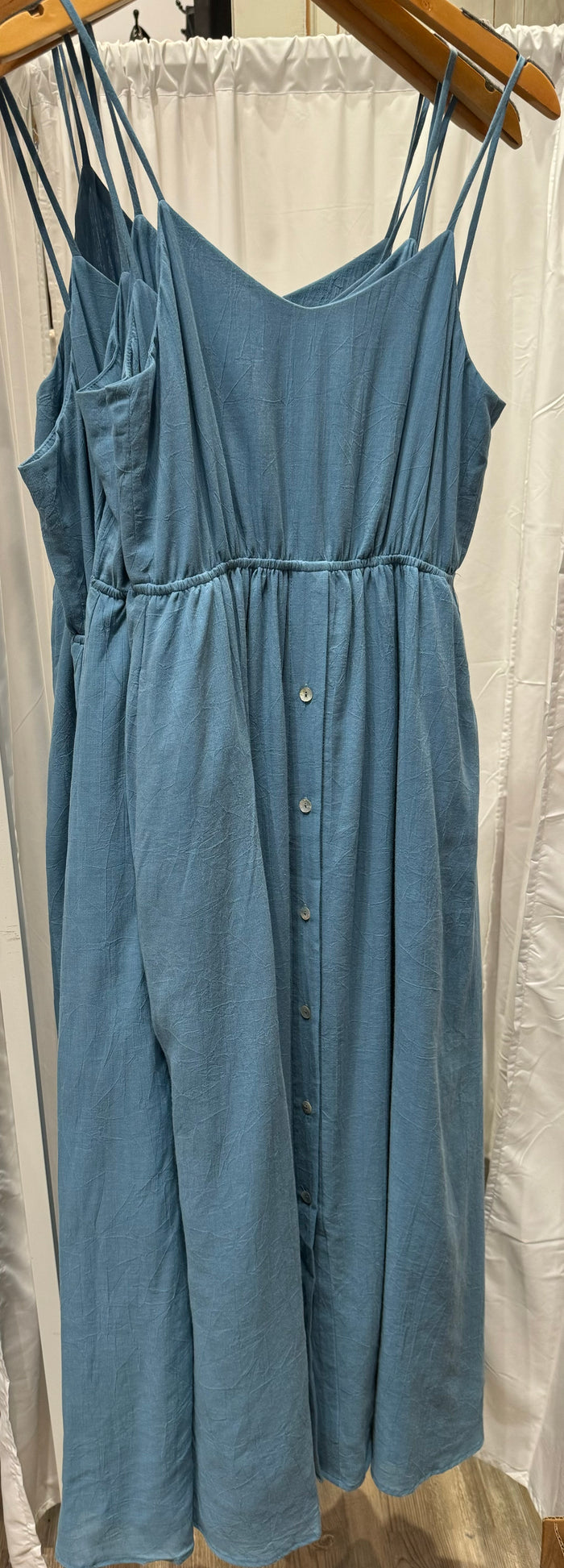 THE KORNER SPAGHETTI STRAP DRESS WITH OPEN BACK