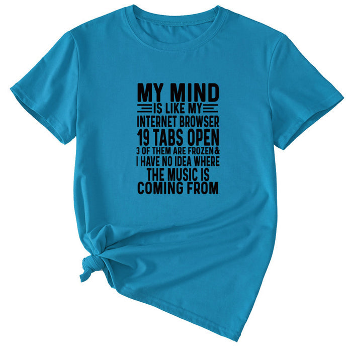 Lake Blue (black font) / S