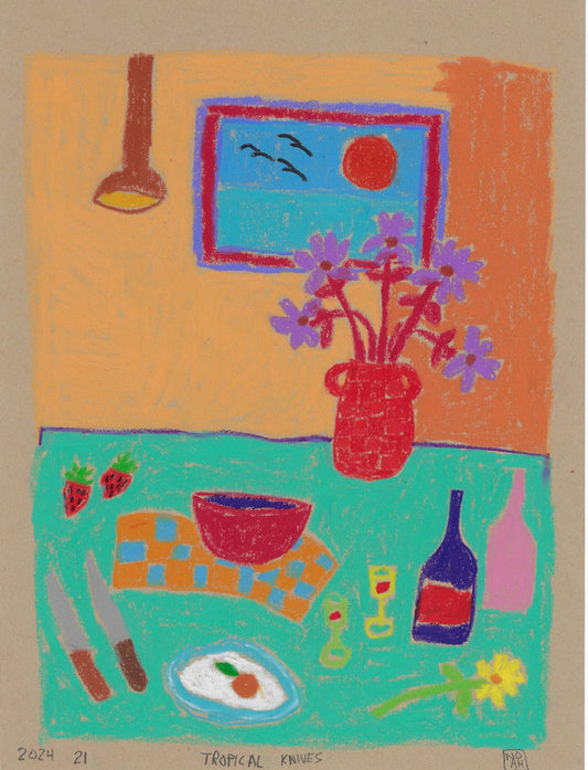 "Tropical Knives" - Noah Mackenzie Original Drawing 2024