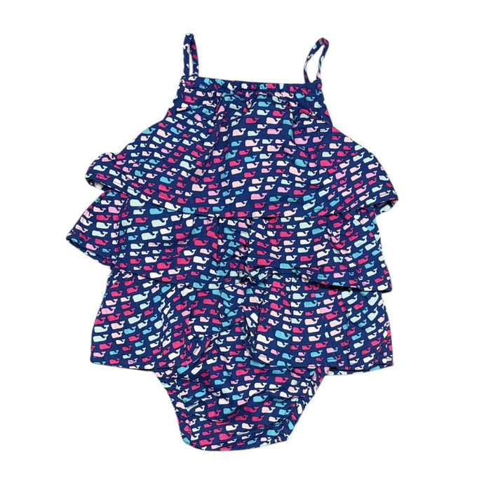 Vineyard Vines | Whale Ruffle Rompers | 3-6m