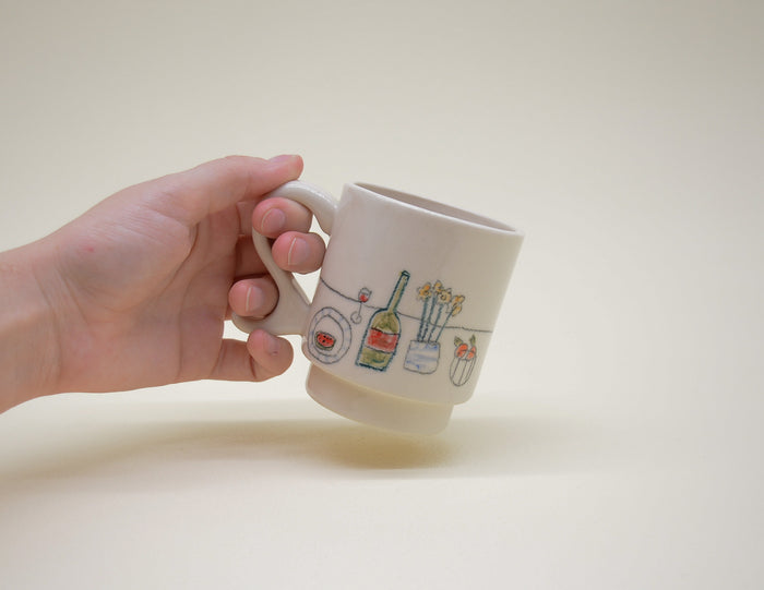 Wine and Watermelon Espresso Mug