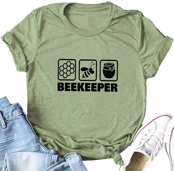 Women Beekeeper T-Shirt Save The Bees Shirt