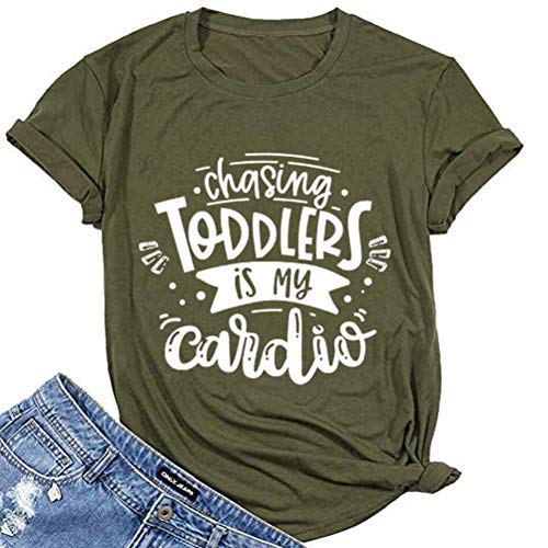 Women Chasing Toddlers is My Cardio T-Shirt Mom Shirt