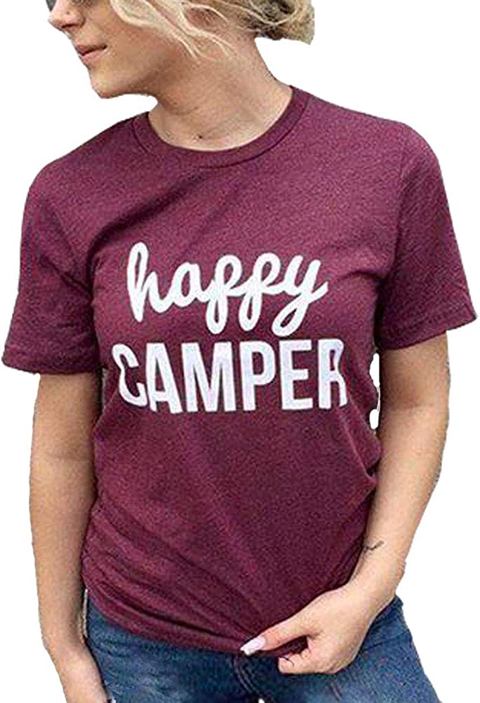 Women Happy Camper T-Shirt